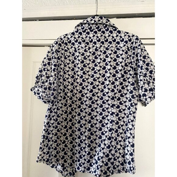 Ninety shirt short  sleeve woman's size L - Picture 7 of 7